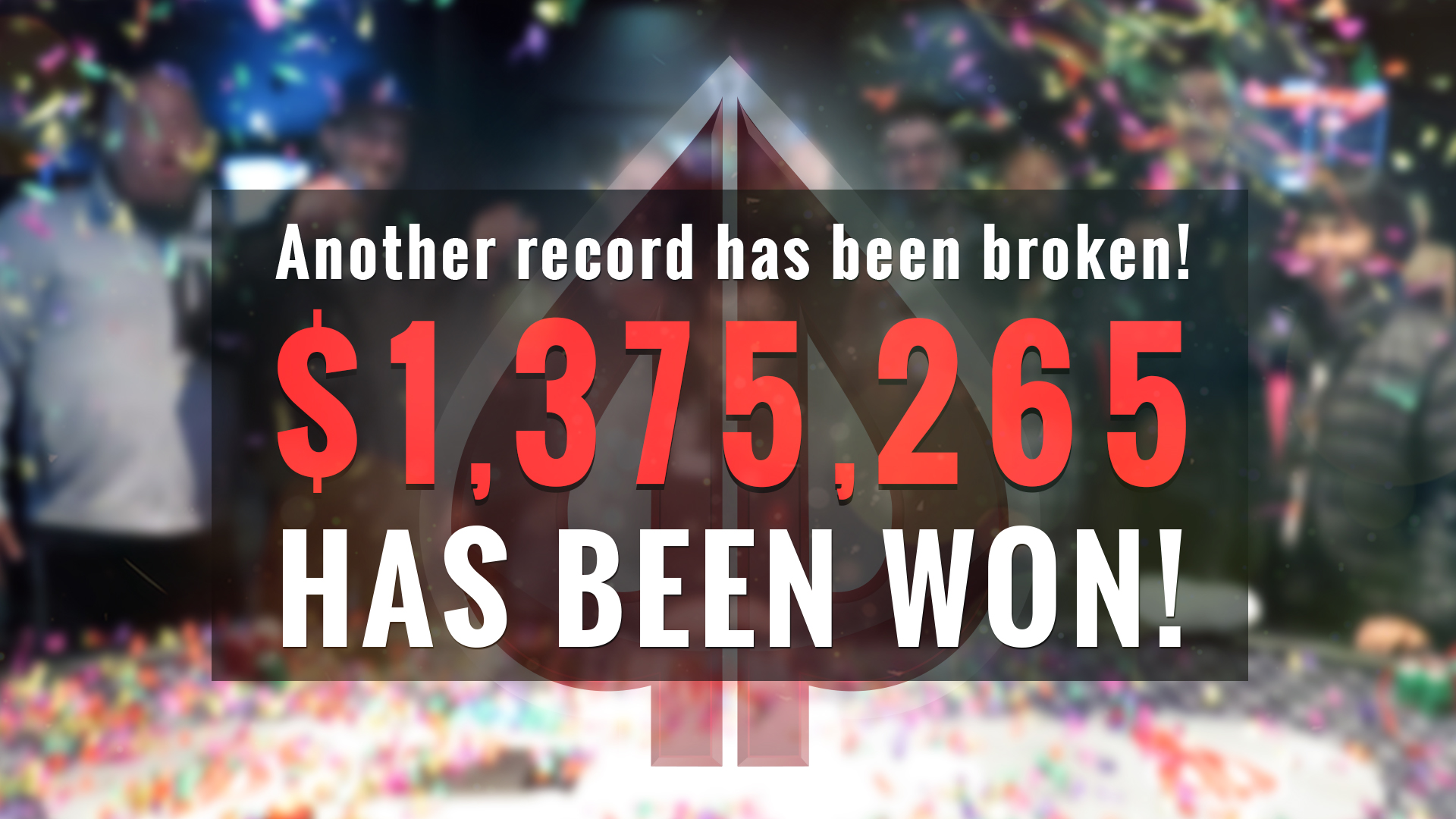 The $1.375M Primary BBJ has been won!