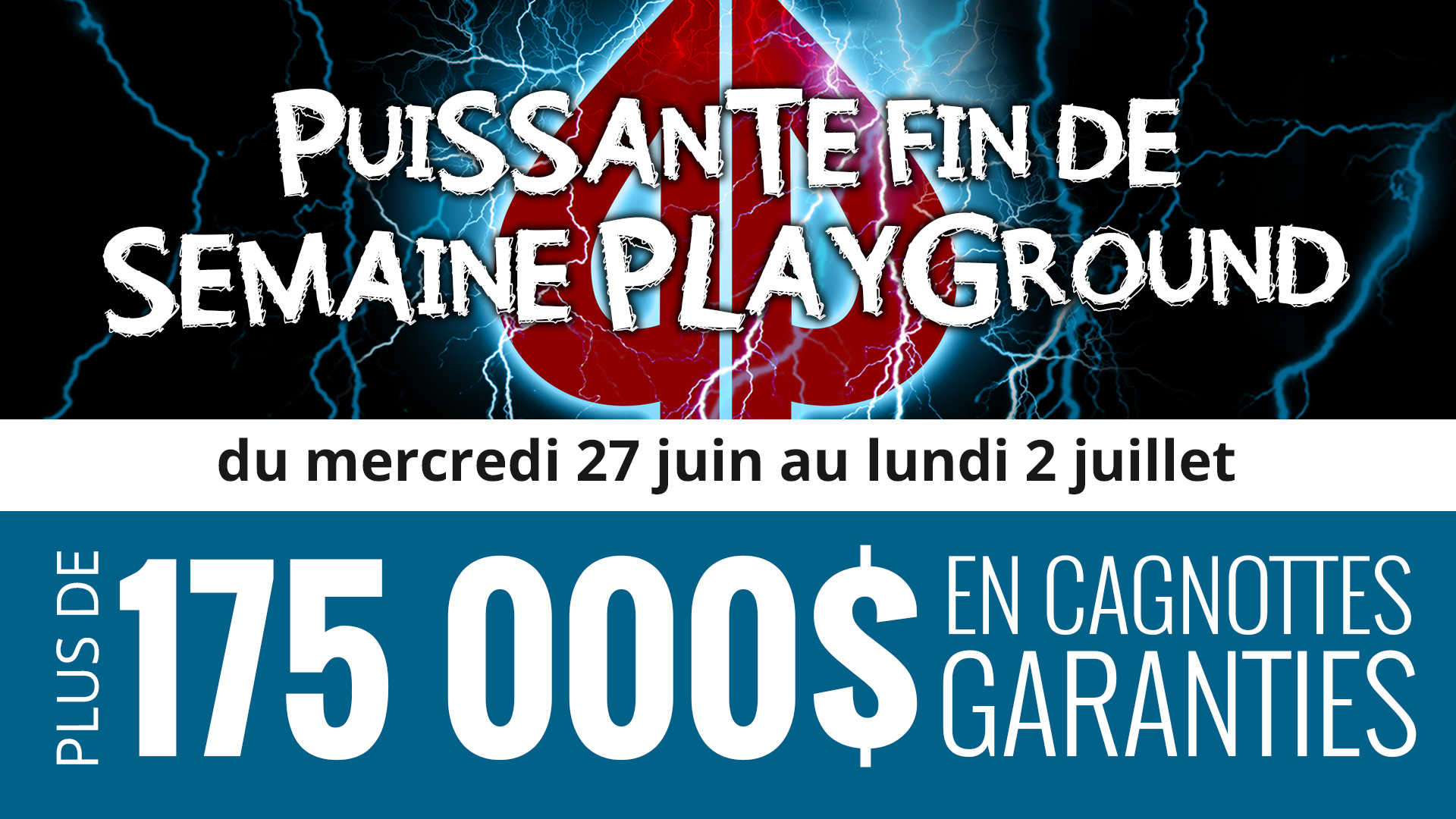 Bientôt au Playground – la Puissante Fin de Semaine de juin!