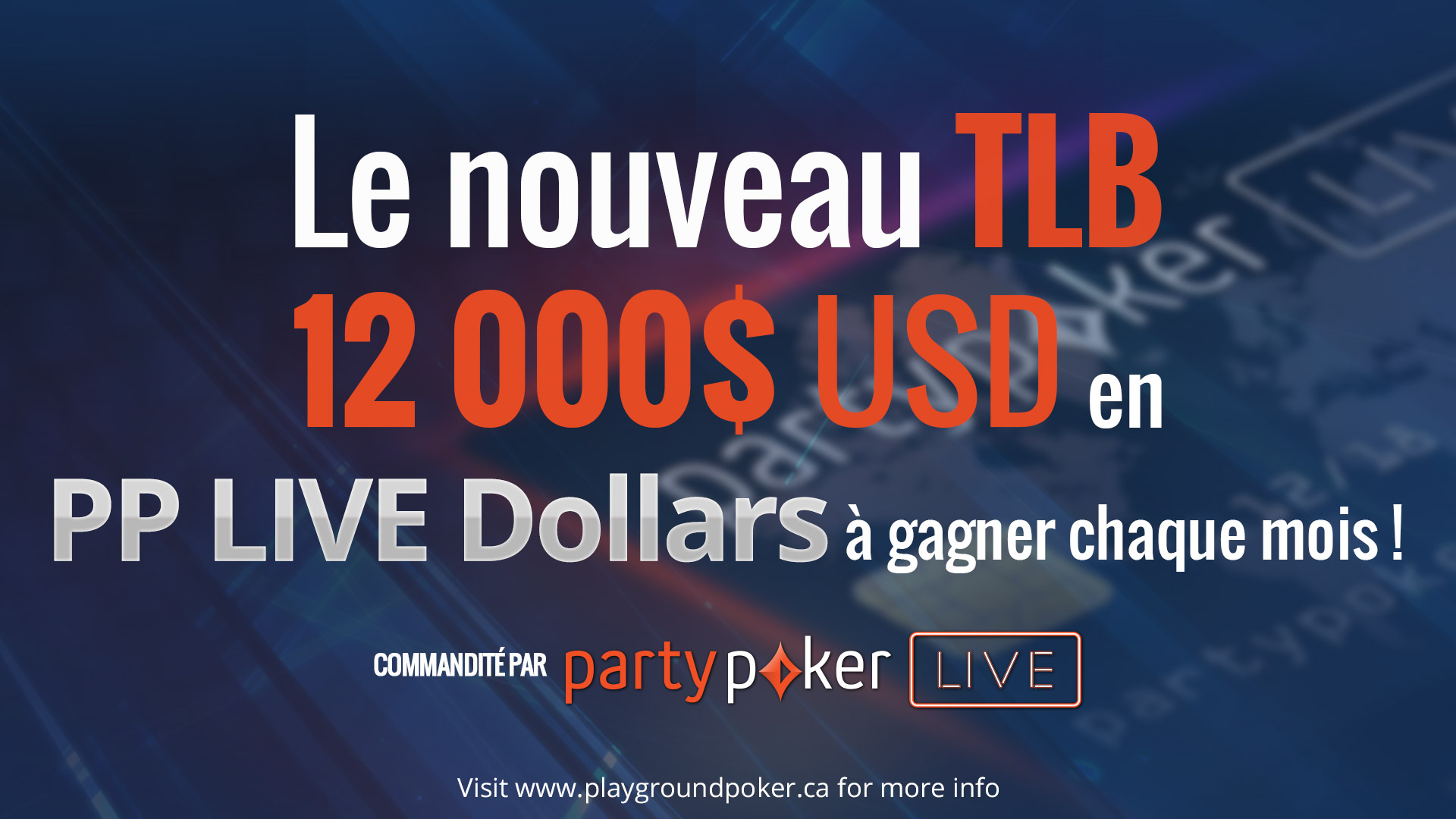 Le Playground TLB – maintenant présenté par partypoker LIVE