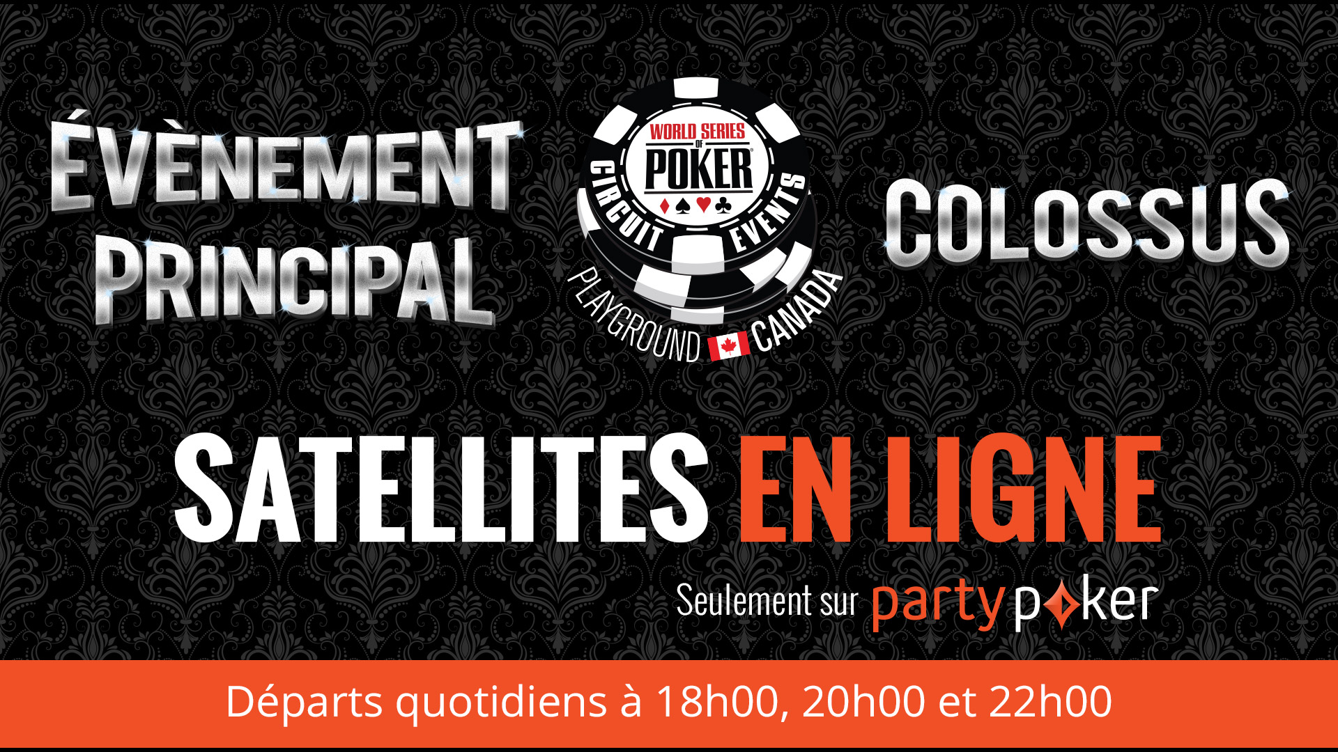 Qualifiez-vous pour le WSOP-C Colossus et l’Évènement Principal sur partypoker