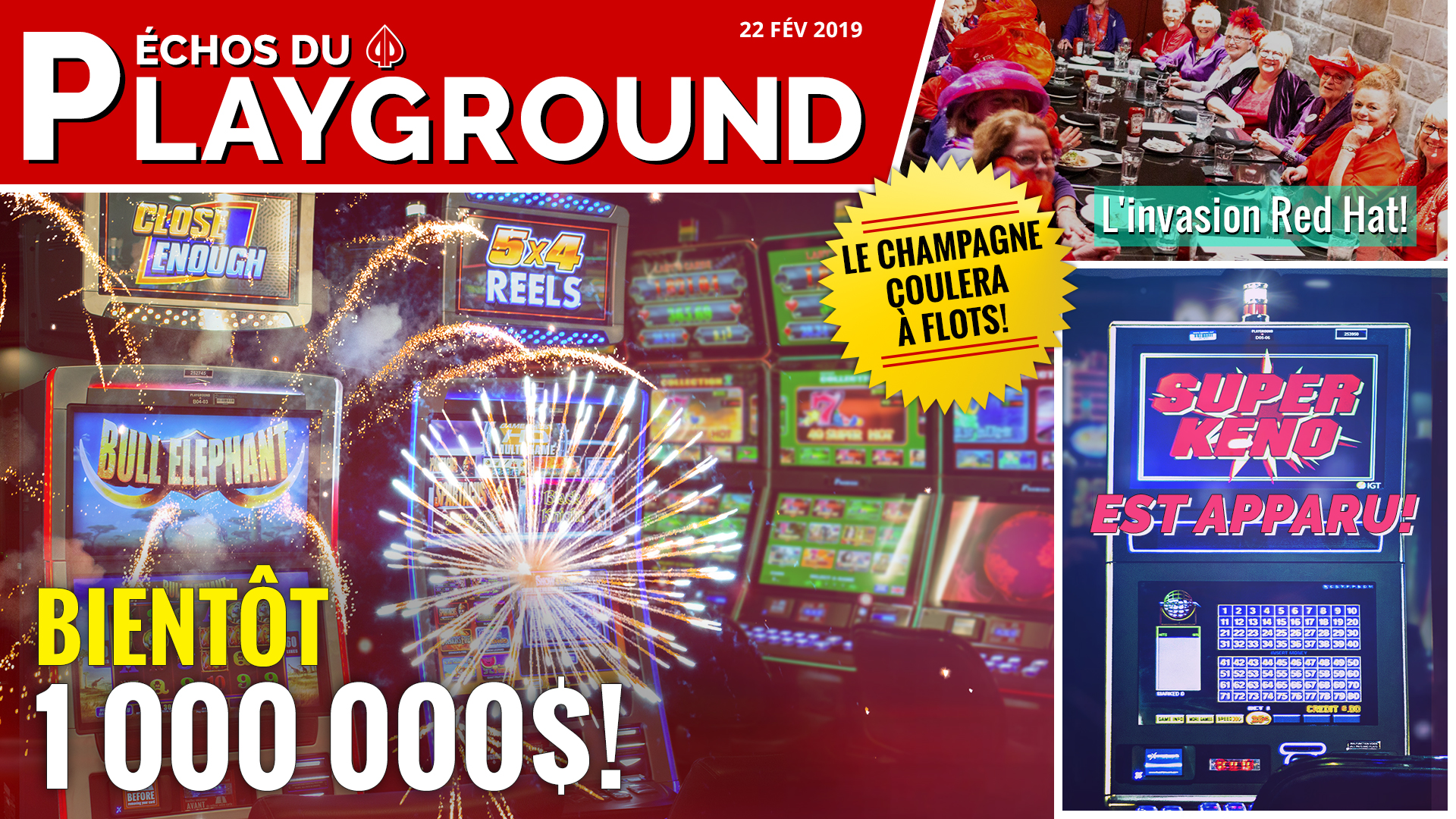 Bientôt 1 000 000$ en Jackpots!