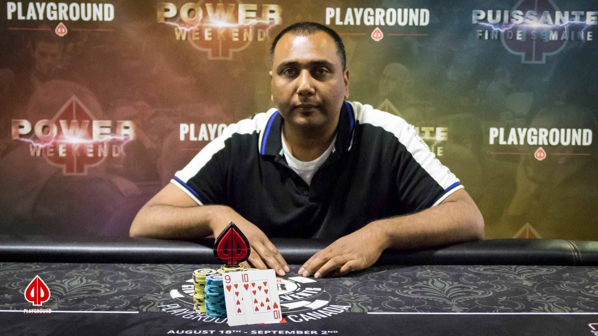 Le champion du 8-Max Re-entry: Kajen Arumugam