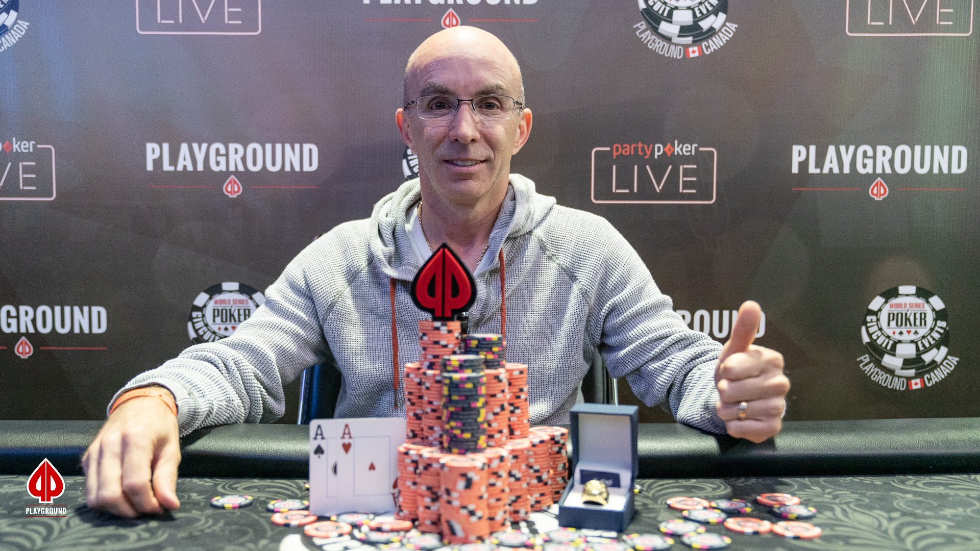 Le premier champion du WSOP-C Playground: Éric Laliberté!