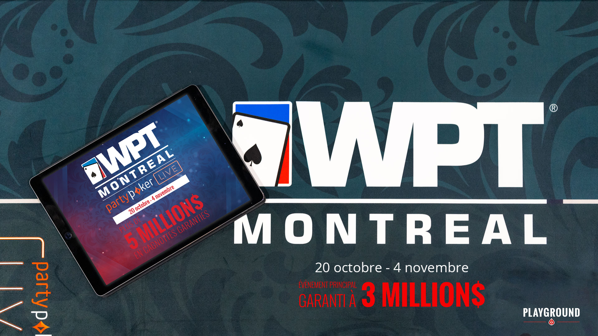 L’Évènement Principal du WPT Montréal Commence ce Week-end sur partypoker