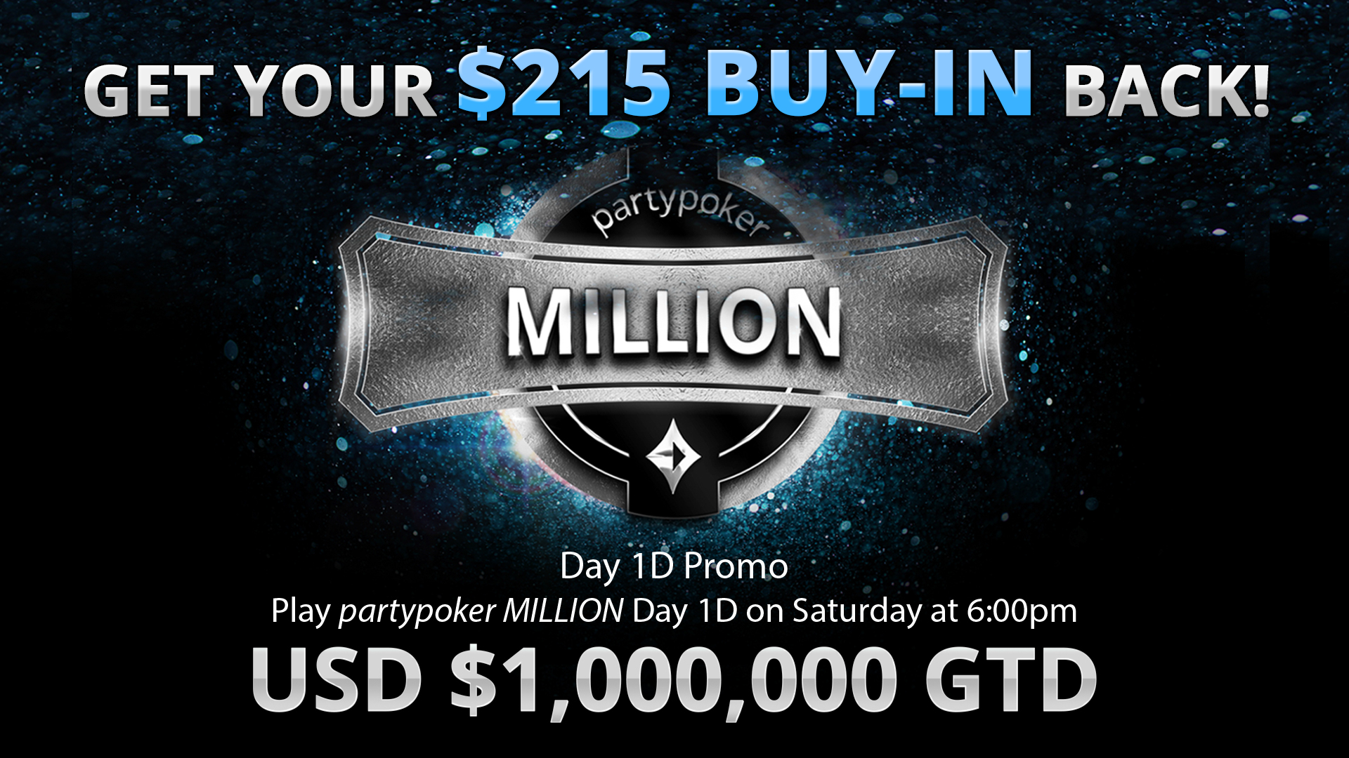 Get Your partypoker MILLION Buy-in Back!